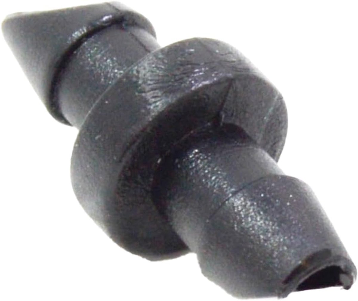Micro-slangaansluiting, 4 mm, blisterverpakking, 10 stuks, zwart