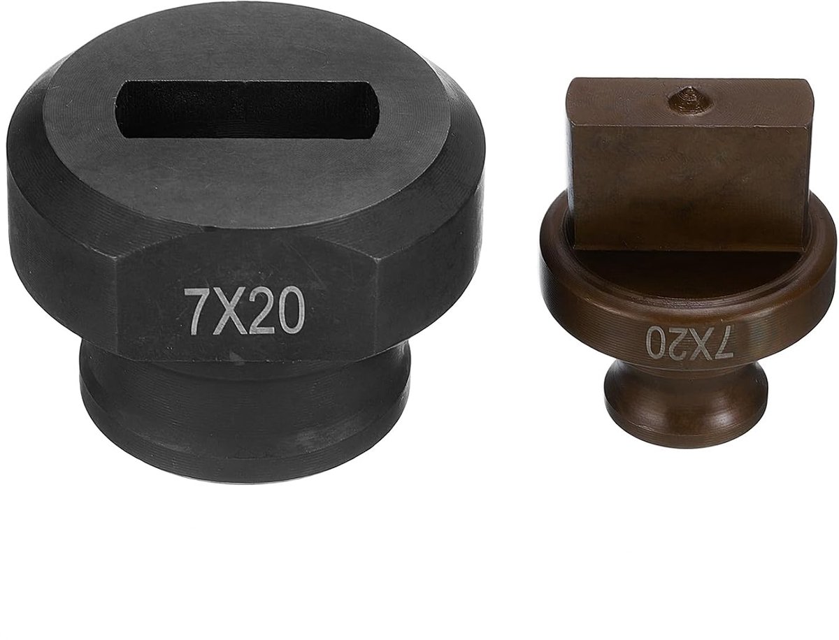 Hydraulische boormachine, diameter 7 × 20 mm, nauwkeurig ovaal gat, elektrische hydraulische boorset voor MHP-20 JP-20 elektrische hydraulische boormachine, bordeauxrood en zwart