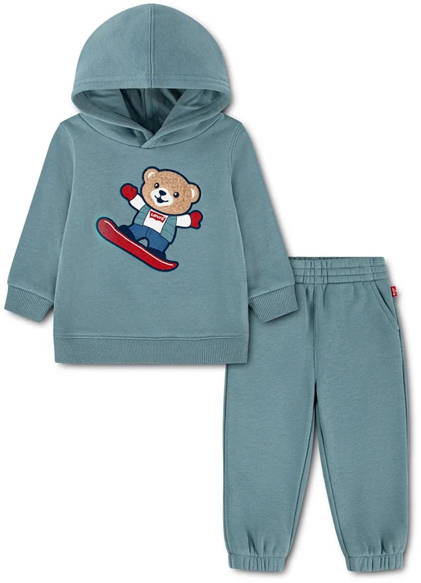 Levi´s ® Kids Bear Knit Set Blauw 24 Months Jongen