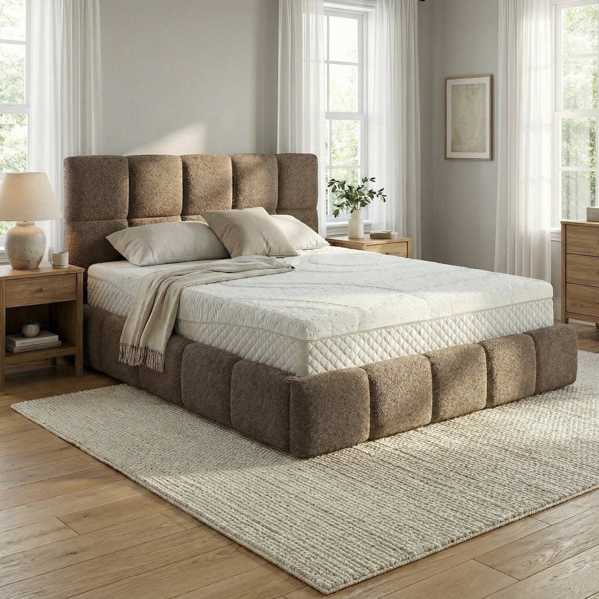 Mörgenn Bedframe Calma - Opbergruimte 34 cm - Bruin - 140x200 - Met Suprême Matras Bruin (SIC Anthology 5)