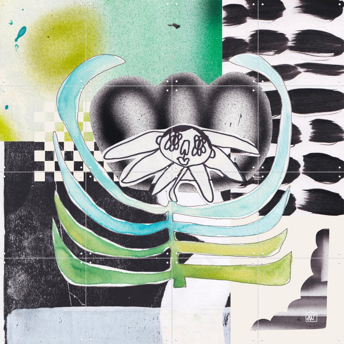 IXXI Young Spirit, Henriette Visscher - 80 x 80 cm - Gratis ophangtool - Grote wanddecoratie en posters - Pop art, Modern, Abstract, Digitale Kunst