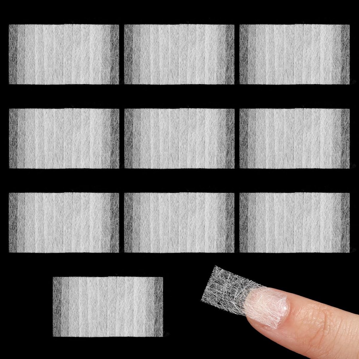 100 stuks zijden wrap voor nagels fiber kit glasvezel nagel wrap natuurlijke zijde nagelwrap beschermer accessoires voor splitsen gebroken nagel reparatie fix extender thuisgebruik