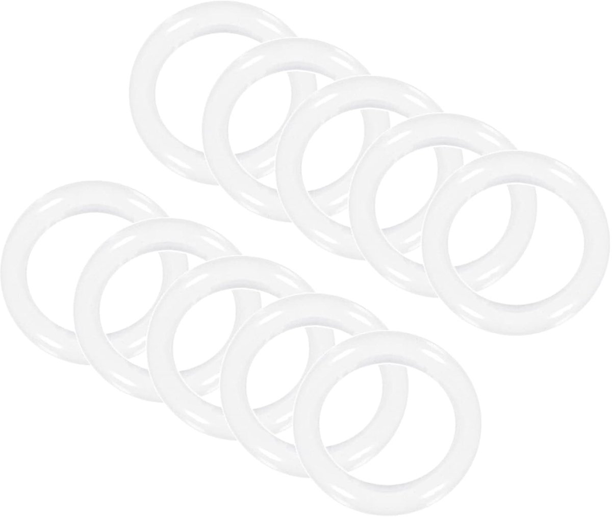 O-ringen afdichting x 10 stuks ronde platte sluitring afdichting afdichtring voor glazen deur greep transparant