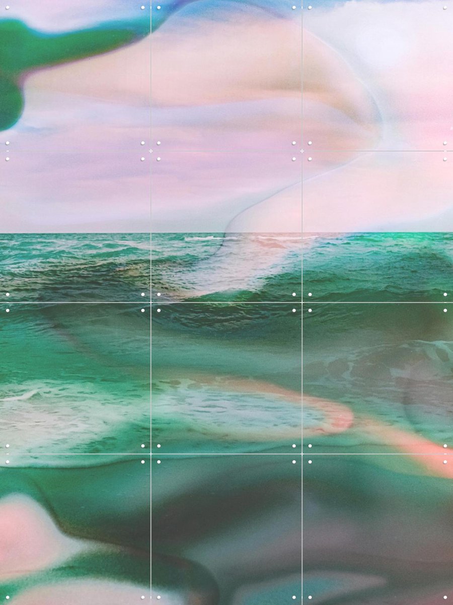 IXXI Restore, Amber Lauder - 60 x 80 cm - Gratis ophangtool - Grote wanddecoratie en posters - Digitale Kunst, Kleurrijk, Gemengde Technieken, Modern