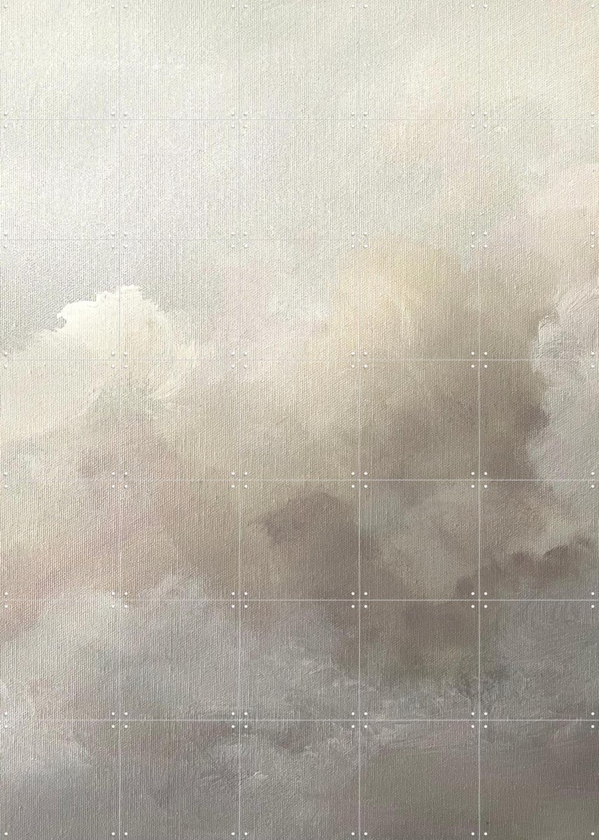 IXXI Think Cloud, Dan Hobday & Various - 100 x 140 cm - Gratis ophangtool - Grote wanddecoratie en posters - Kwaststreken, Modern, Realisme