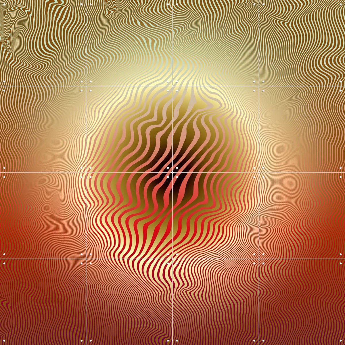 IXXI Nucleus, Angelo Cerantola - 80 x 80 cm - Gratis ophangtool - Grote wanddecoratie en posters - Surrealisme, Geometrische Kunst, Digitale Kunst