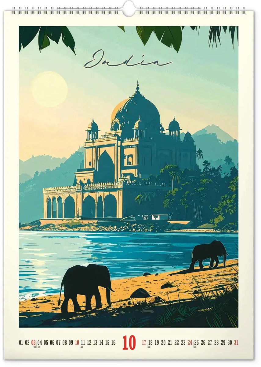 Vintage Posters - Distant Travels Kalender 2027