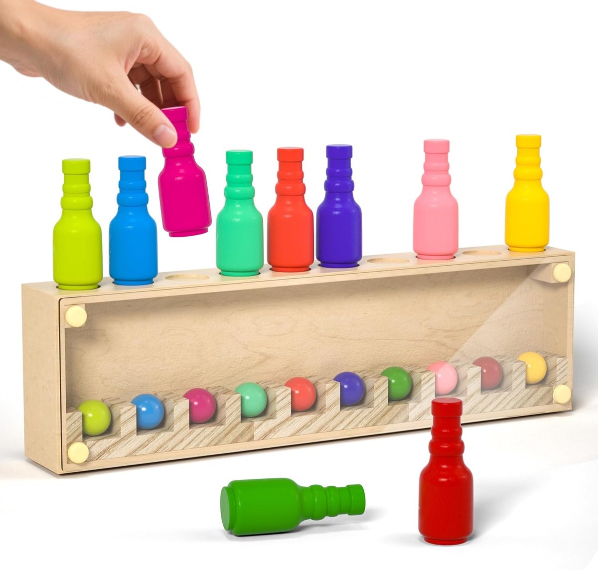 Familie Spellen, Kind- en Volwassenenspel, Houten Kleurenkoppelingsspeelgoed | Cadeau voor Jongens & Meisjes 6 Jaar en Ouder