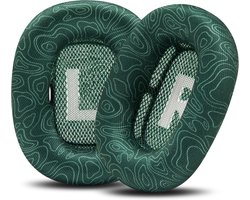 Oorkussens Compatibel met AirPods Max 1 & 2, van Wicked Cushions | Zacht Weefsel, Verbeterd Comfort & Unieke Stijl | Emerald Tide