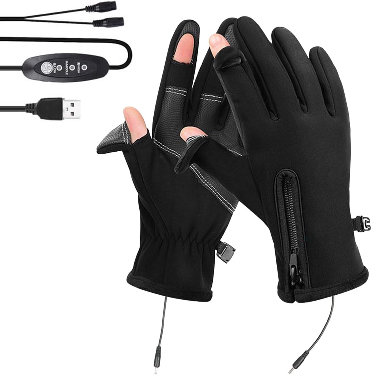 Handschoenen | Wanten - Kleine Zilveren Metaalen Opbergblik | Voor Koud Weer Fietsen Skiën Hardlopen Snowboarden