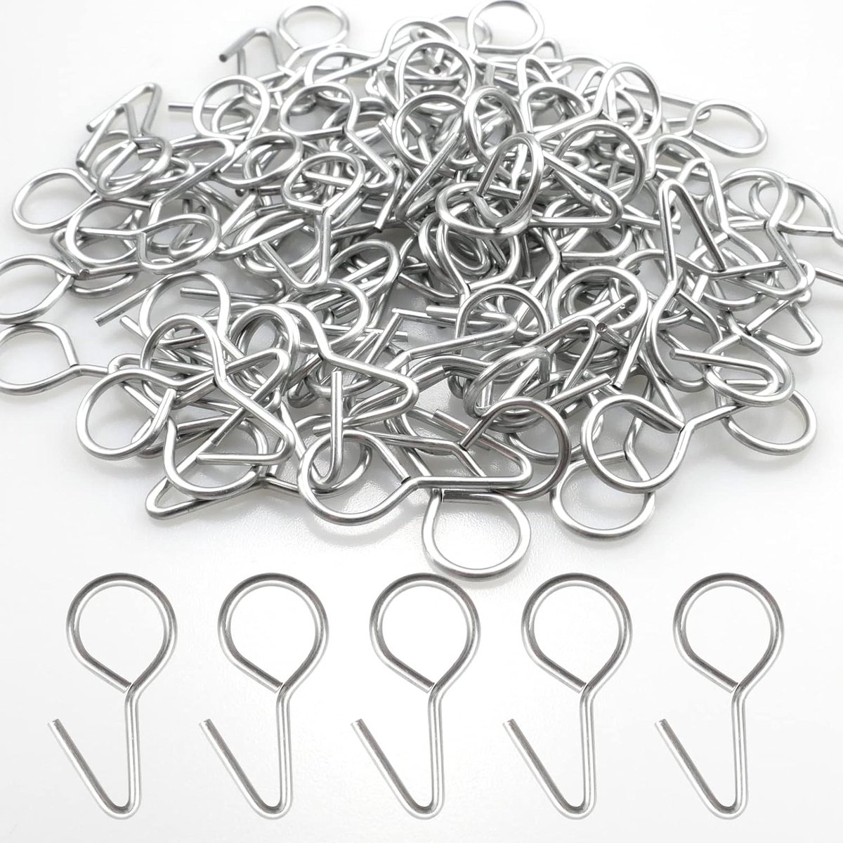 120 stuks 28 mm S haken kleine S-haken ringen metalen haken S-haken roestvrij staal klein auto interieur installeren stoelhoezen haken zitting afdekking sluiting voor auto auto