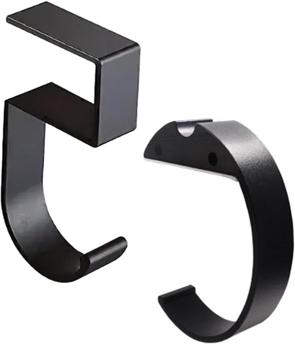 2 stuks tashanger set van 2 kantoortashouders, antislip tashaak haakhouder, kantoor handtashouder haak, handtashouder, 2 stijlen