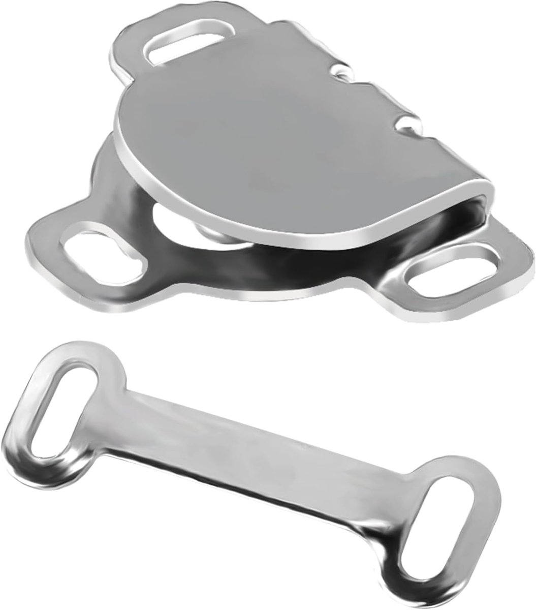 20 Sets Naaihaken en Ogensluiting, 17mm Haak- en Oogsluitingen Naaisnaps Bevestigingsmiddelen Kit voor Broeken Rok Jurk Broek Kleding Naaien Doe-Het-Zelf Handwerk (Zilver)
