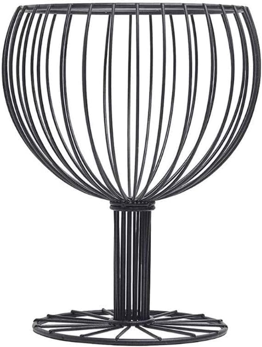 Fruitschaal Metalen Draad Fruitmand Snack Lade Wijnglas Fruitschaal Praktische Draad Fruitmand Keuken Snack Opslag