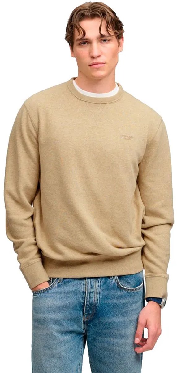 Superdry Essential Stacked Logo Sweatshirt 3XL Man Beige