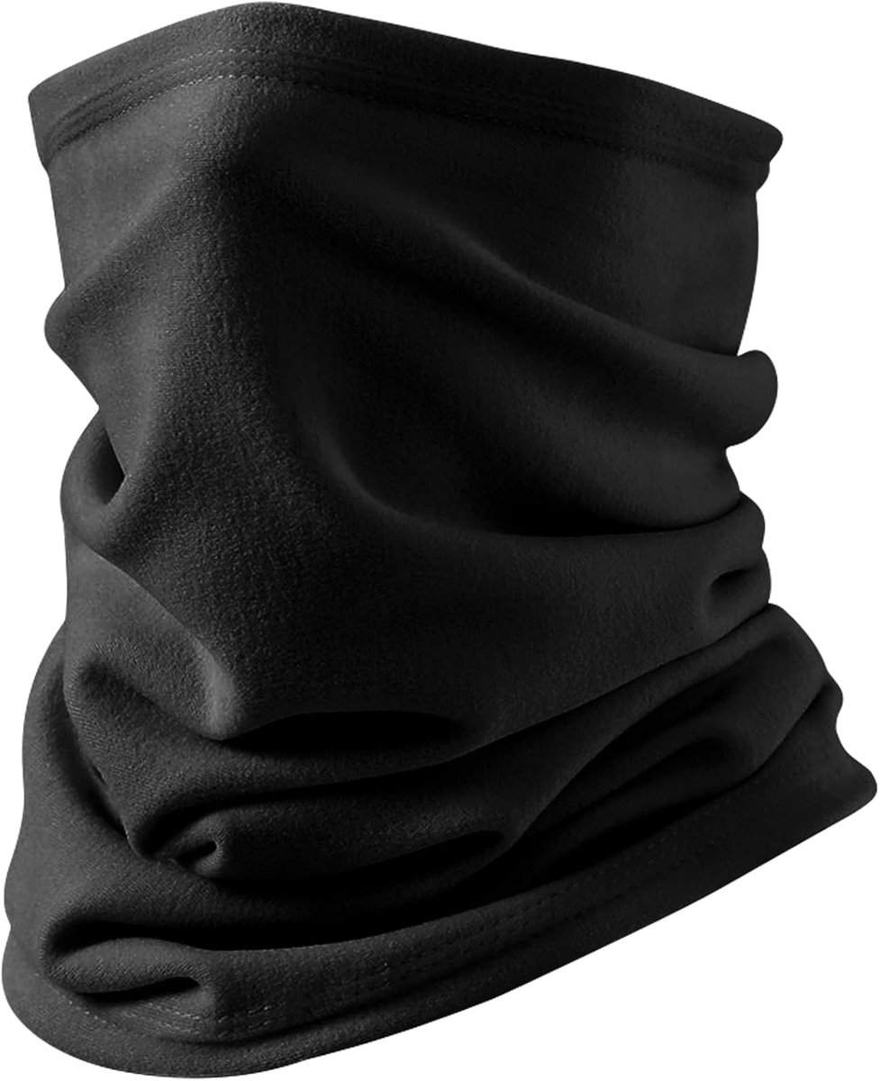 1 Pack Winter Neck Gaiter Warmer, Face Cover Sjaal voor Mannen & Vrouwen Winddicht Nek Sjaal voor Koud Weer Sport en Outdoor Skiën Vissen Wandelen Fietsen Wijnstok, Zwart, 12.6" x 9.8"