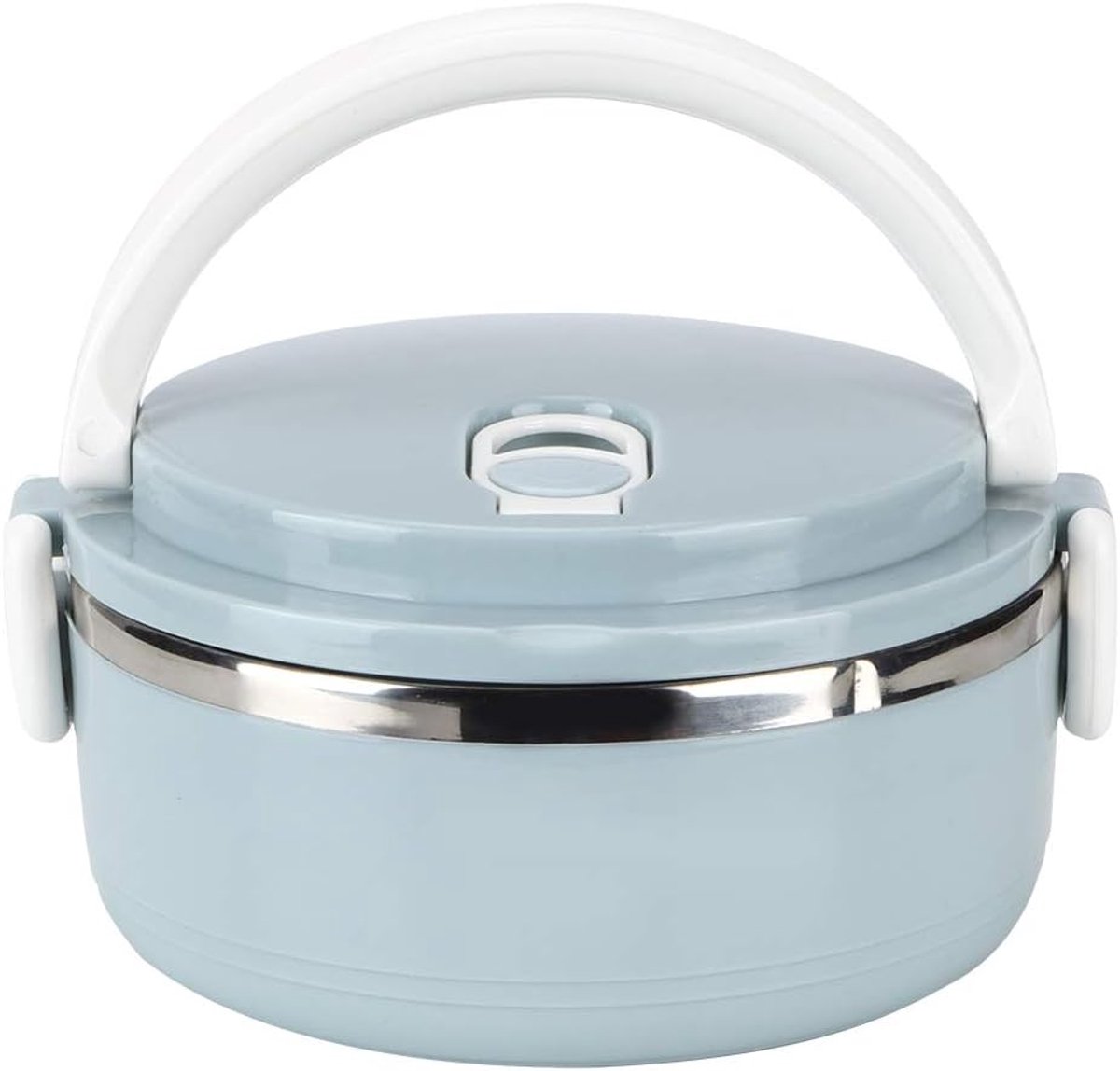Lunchbox, Thermoskan voor Warm Voedsel Lekvrije Bento Box Voedselopslagcontainer voor Studenten, Kinderen, Volwassenen, Dames, Heren, Blauw(Monolayer)
