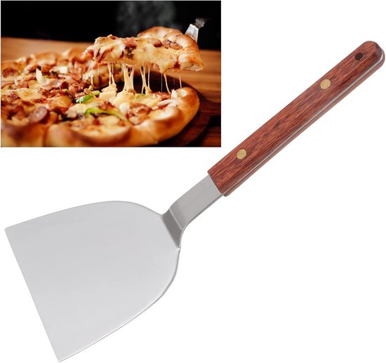 Spatels Rvs Hamburger Turner Schraper Pannenkoek Keuken Steak Gebakken Schop Metalen Bakplaat Spatel (120MM) — afbeelding 2