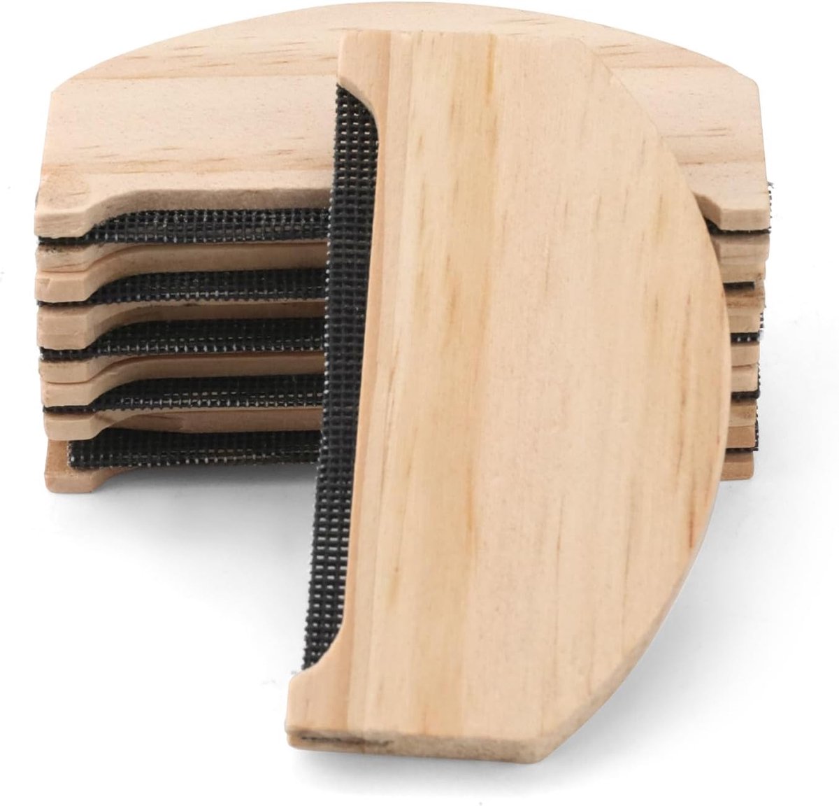 6 stuks kasjmier wol kam, draagbare trui kam pilling remover, handmatige stof scheerapparaat pluisverwijderaar met houten handvat voor het verwijderen van gebreide sjaals fuzz bobbles kleding