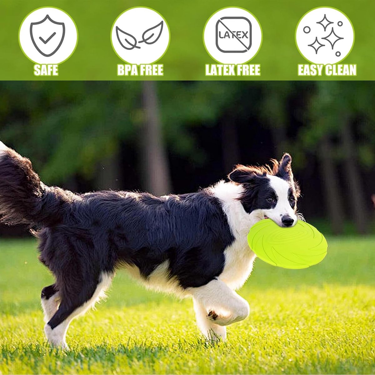 2 stuks hondenfrisbee, 18 cm, zachte hondenfrisbee, hondenspeelgoed, frisbee, rubberen hondentraining, frisbees, zwemspeelgoed voor honden, voor hondentraining, werpen, vangen en spelen