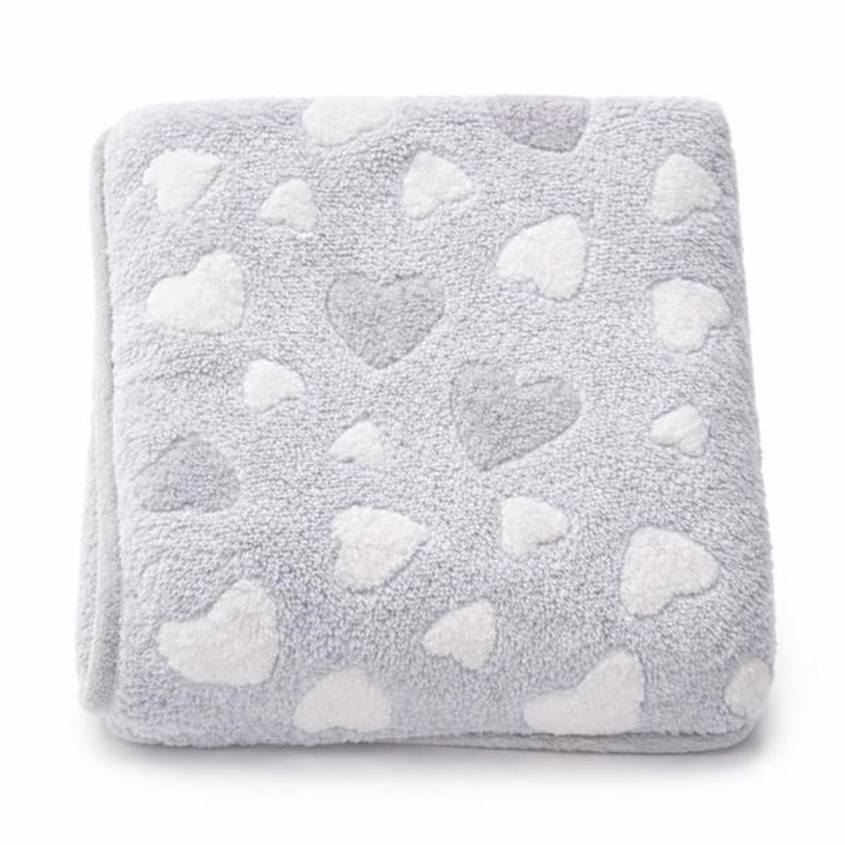 New Baby babydeken 80x90 cm grijs polyester - Kinderdeken
