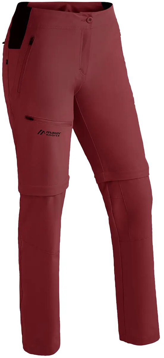Vrouwelijke ritsbroek Maier Sports Latit Vario Zongedroogde Tomaat