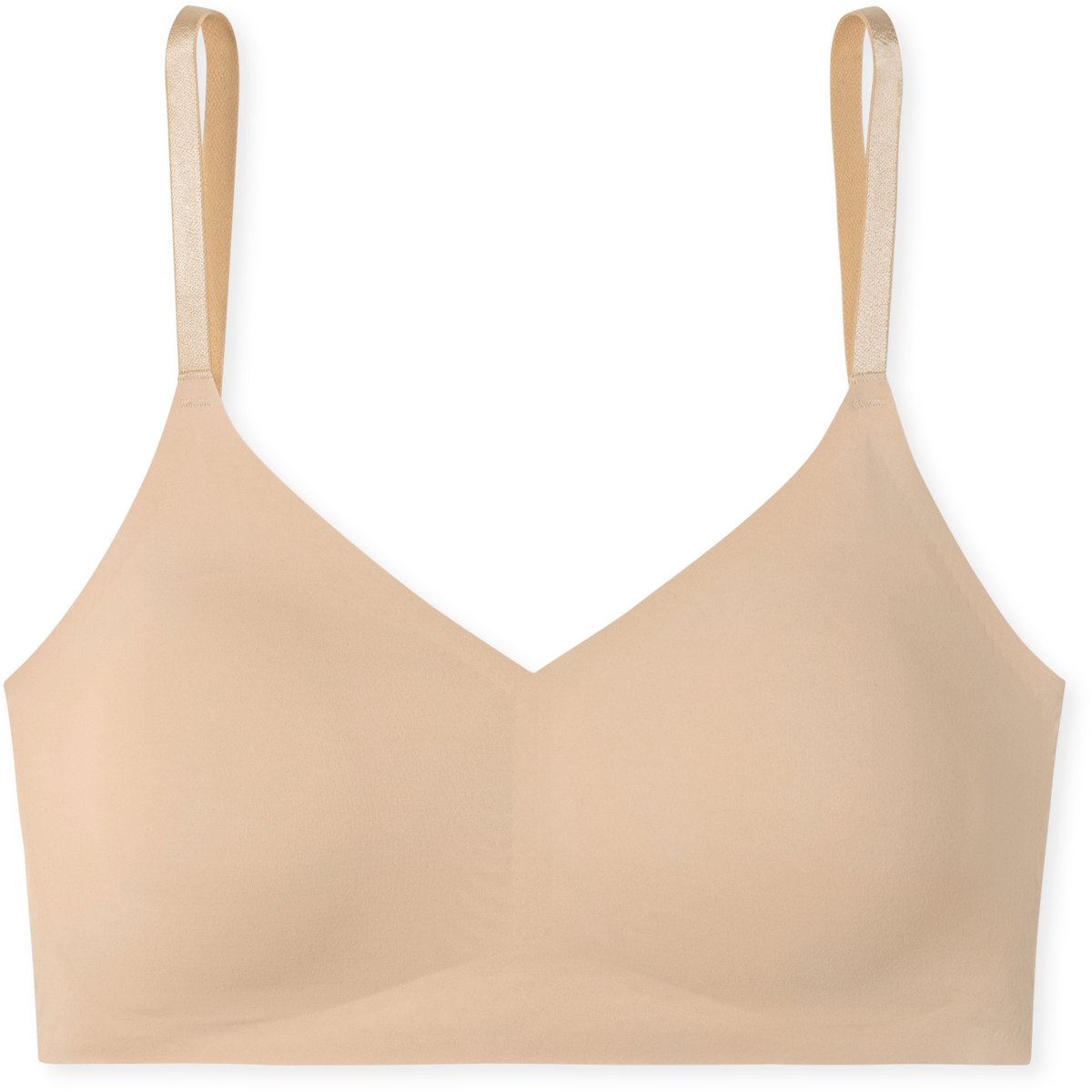 Schiesser Invisible Soft Bustier - uitneembare pads - Dames Beha zand beige sand