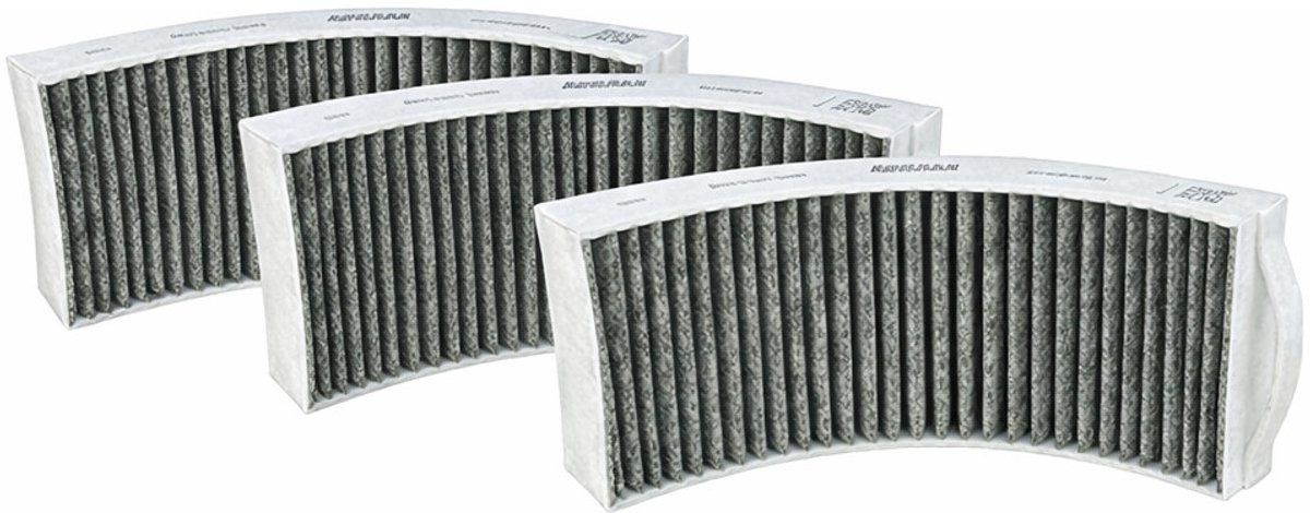 3x Propex compatibel BORA PUAKF/GFES koolstoffilter afzuigkap/kookplaat voor BORA Puru/Pure/X Pure/S Pure (Propex Parts)