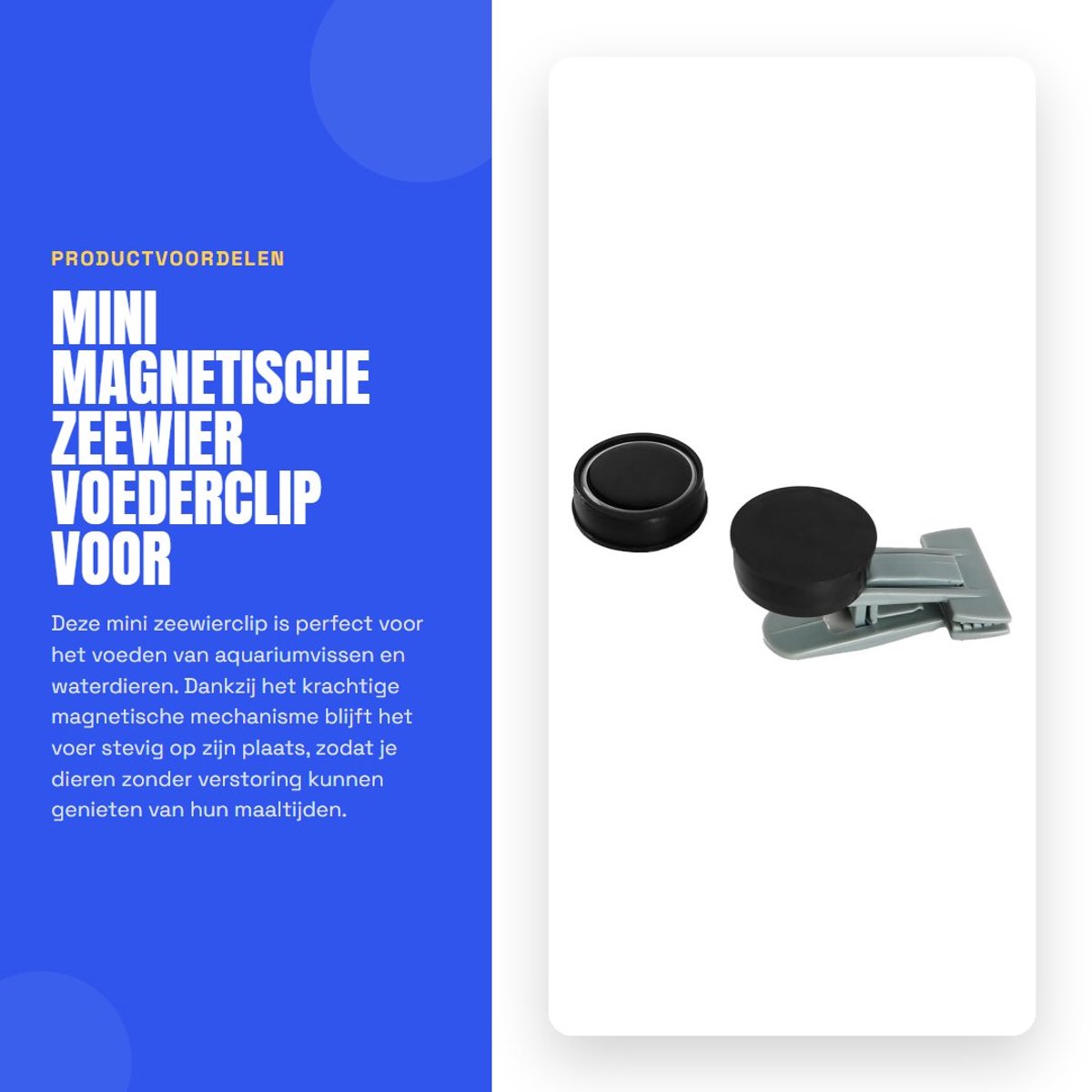 Dailygoods - Mini Magnetische Zeewier Voederclip voor Aquaria