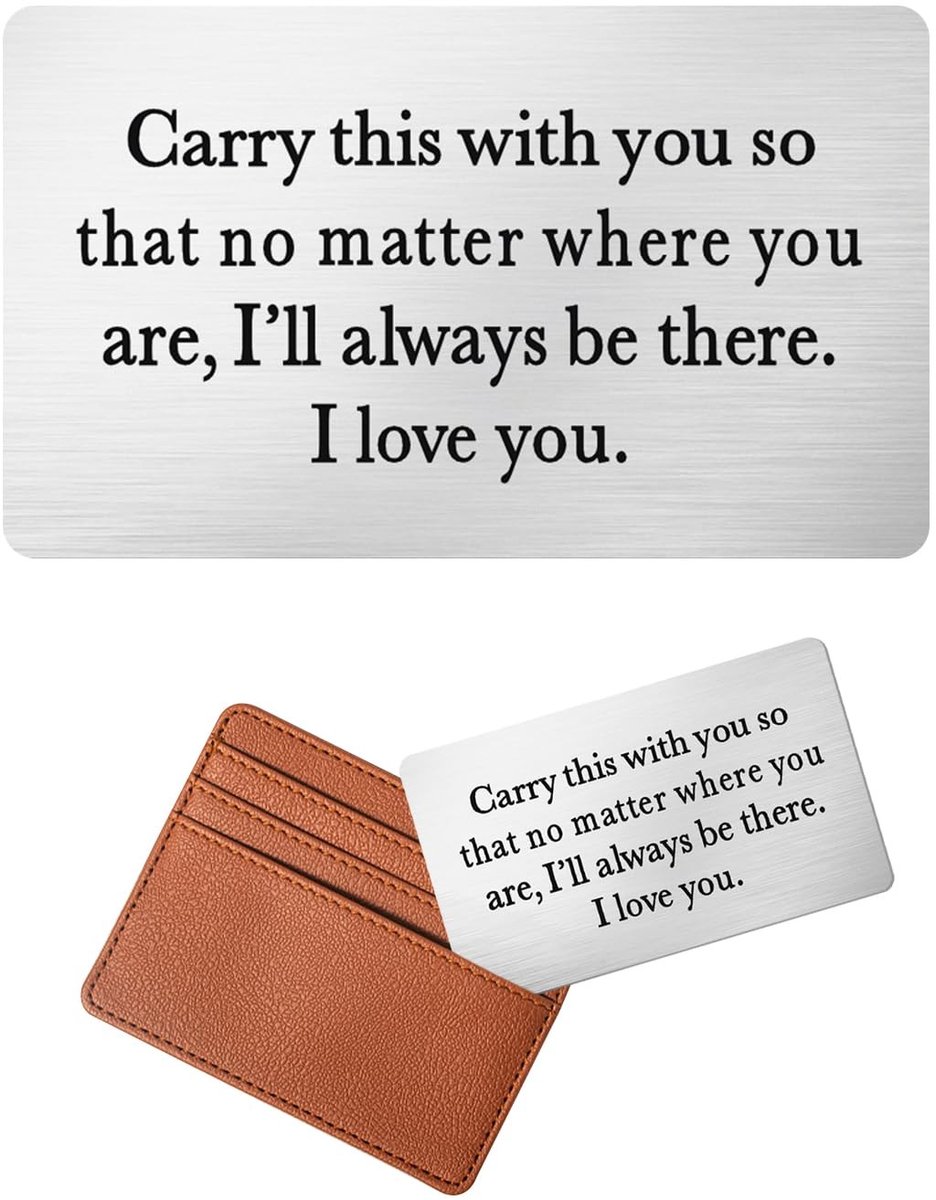 Dailygoods- Portemonnee Gepersonaliseerd - Roestvrij Staal - Gegraveerde Portemonnee - Cadeau voor Mannen - Zilver - 55 x 85 mm - Kaartje