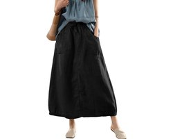 Currero Broekrok Dames - Skort - Skirts - Skirt - Rok - Midi - Korte Broek - Culotte - Wandelrok - Rokje - Legging - Zwart S