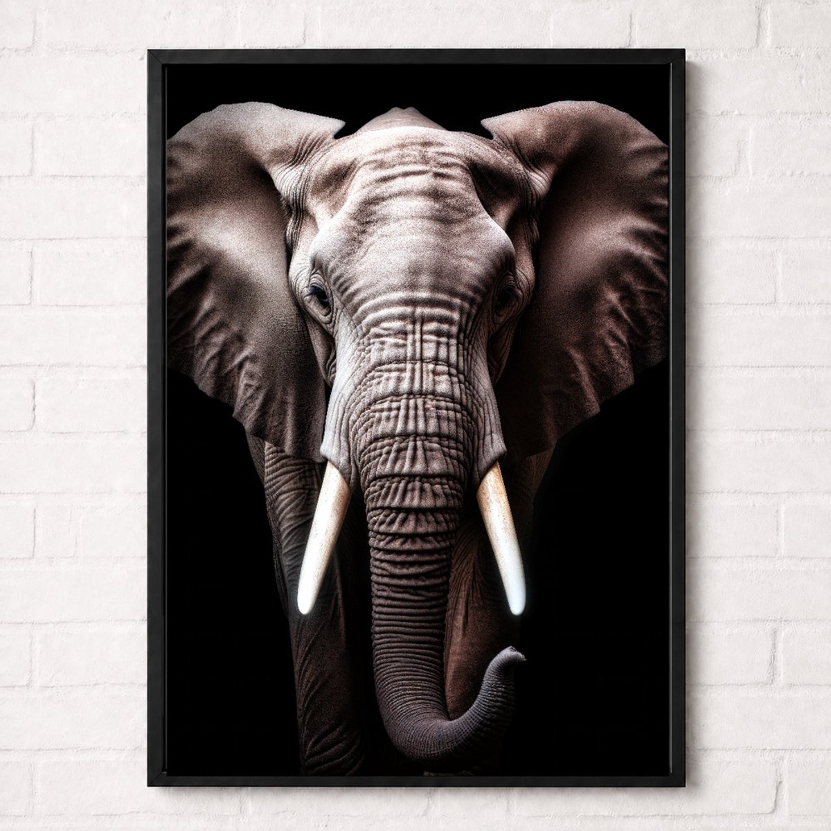 Olifant Poster - Wildlife Portrait Collection - Dieren Posters - A2+ 43,2 x 61 cm