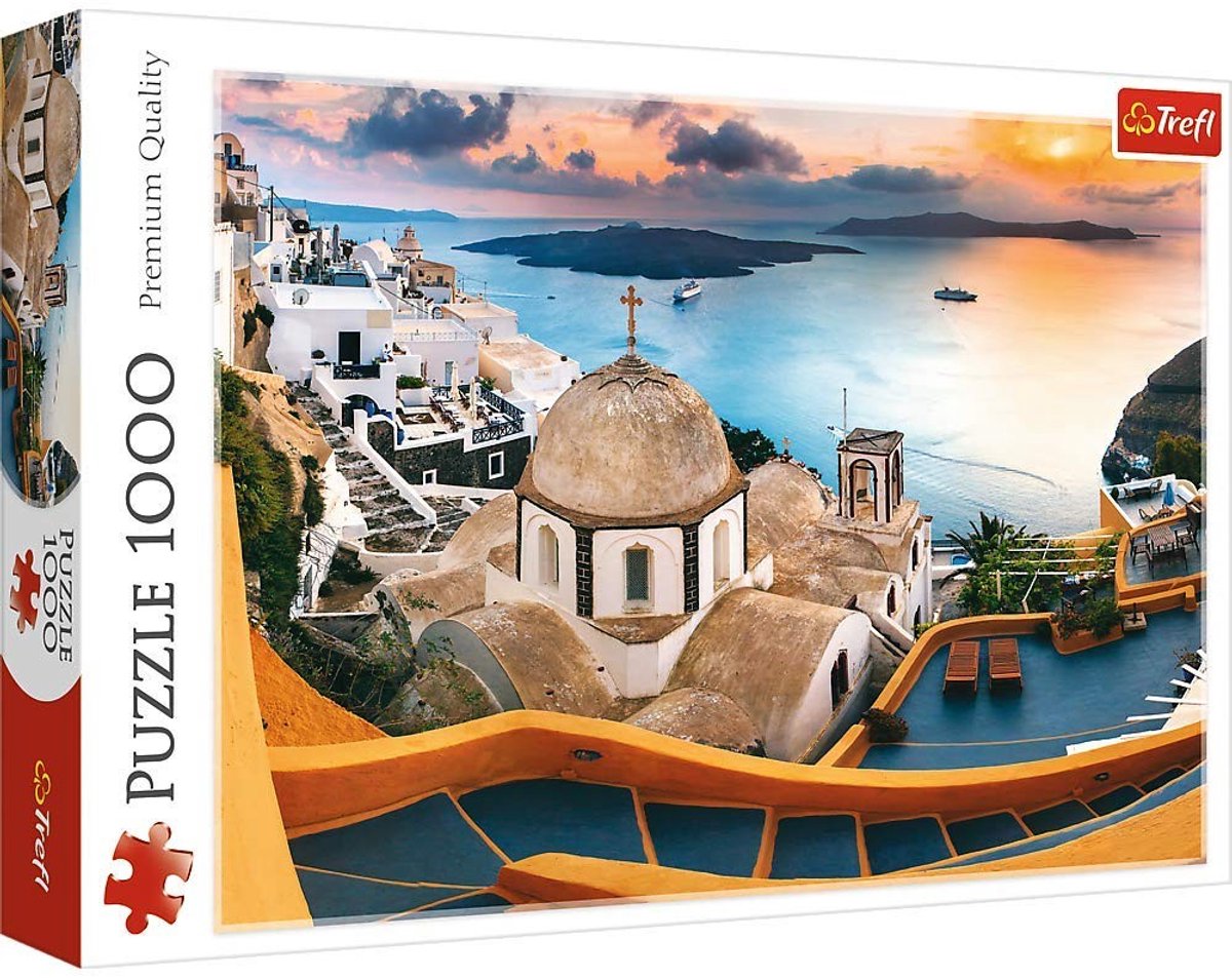 Solidchoice - Puzzel Bend of Santorin - 1000 Delen