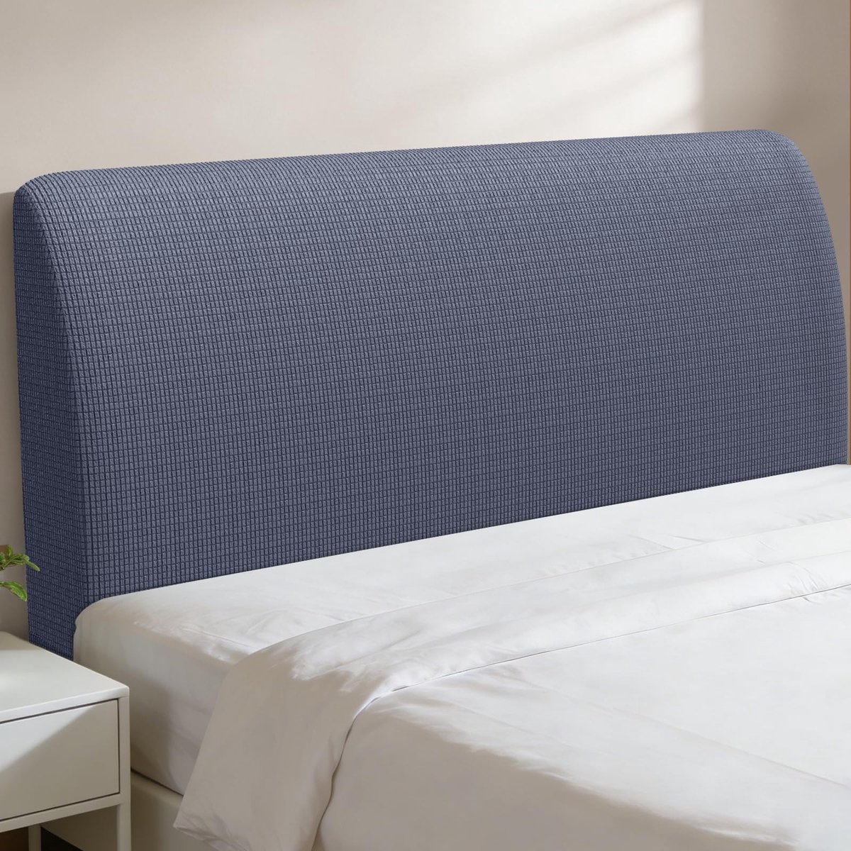 Solidchoice - Hoofdbordhoes voor Dubbel Bed, 180-200 cm, Donkergrijs