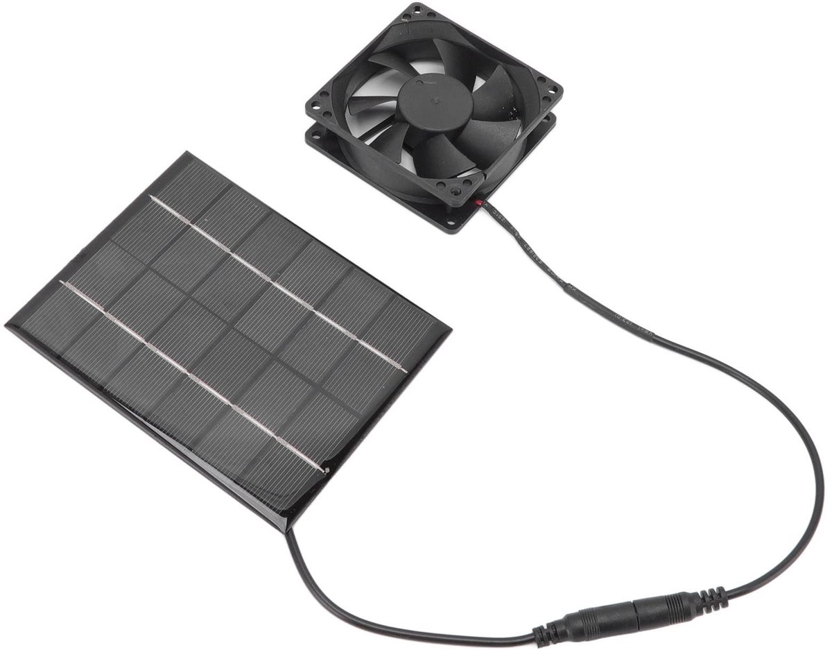 Solidchoice - Zonnepaneel Ventilator voor Ventilatie en Koeling