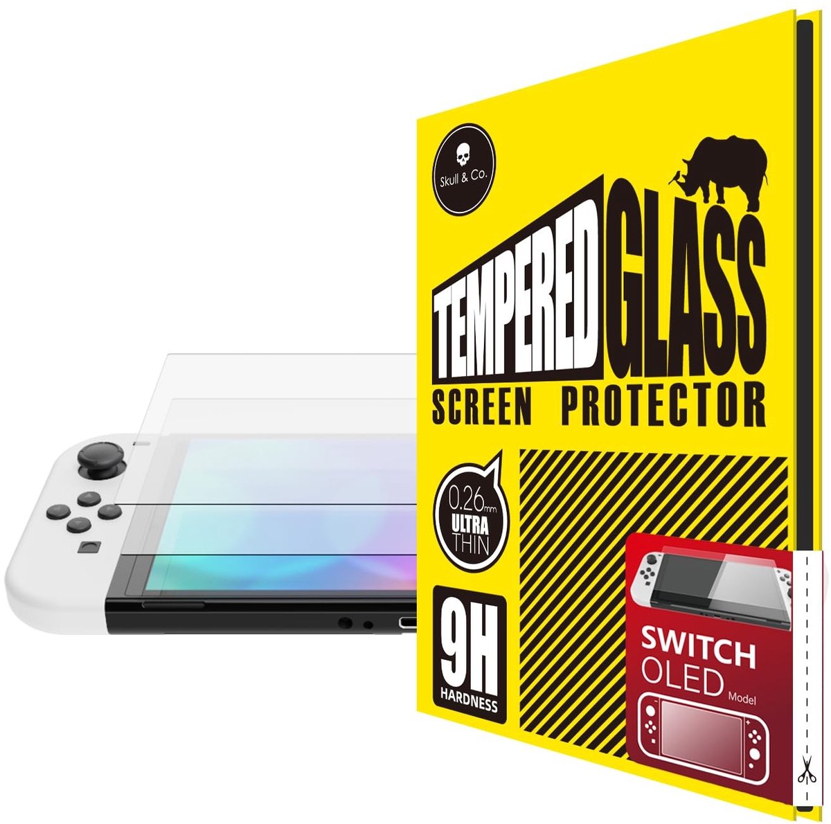 Solidchoice - 2-PACK Tempered Glass Screen Protector voor Nintendo Switch OLED