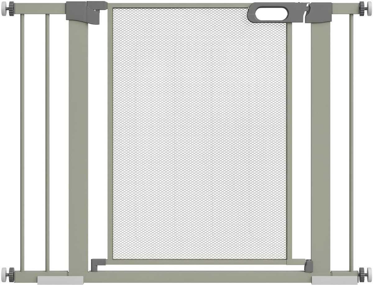 Solidchoice - Hondenveiligheidshek met Automatische Dubbele Vergrendeling 75-103 cm Grijs