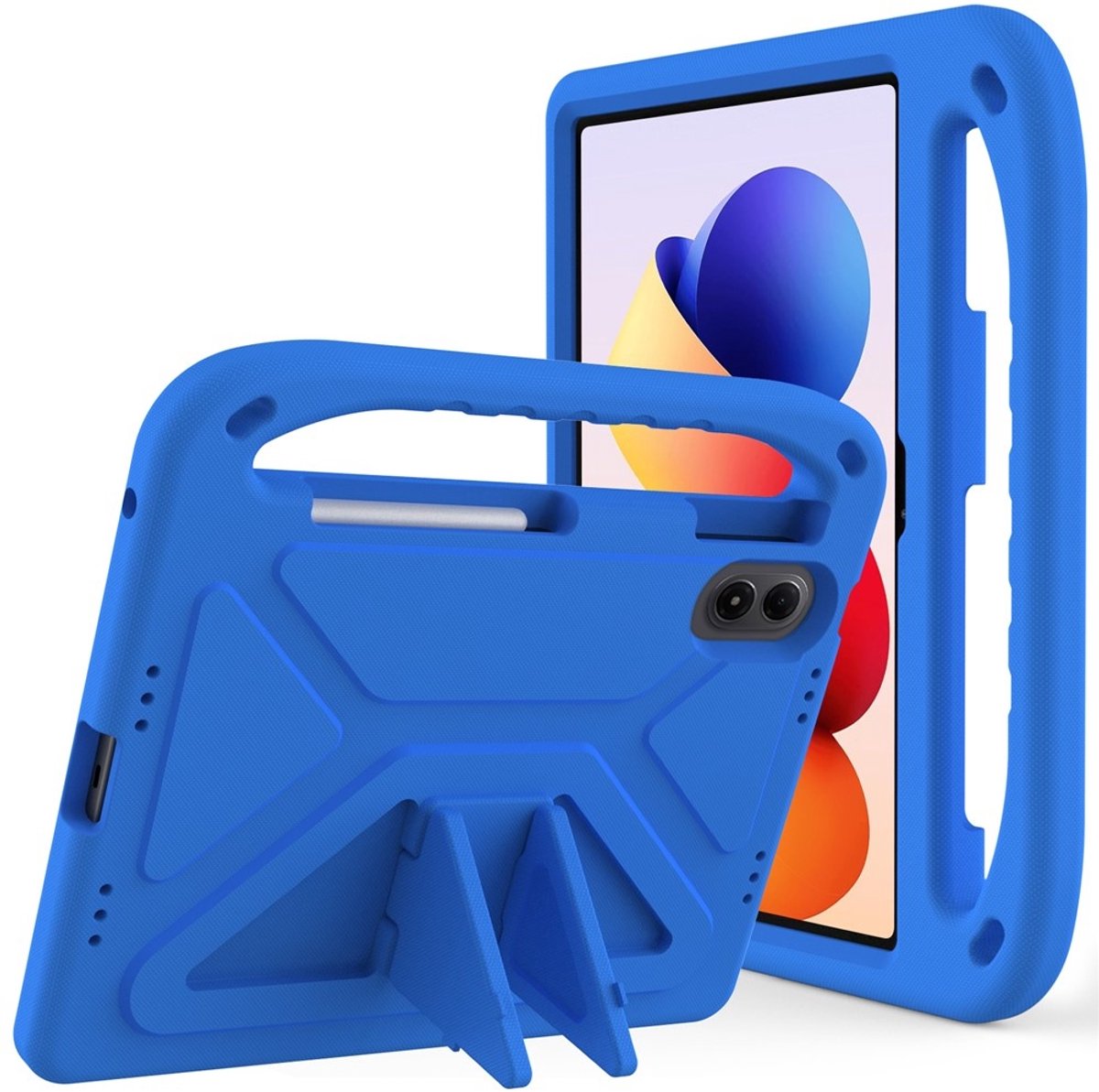 Coverup Tablethoes geschikt voor Xiaomi Redmi Pad 2 Pro Hoesje - ShockProof Kids Case - Blauw