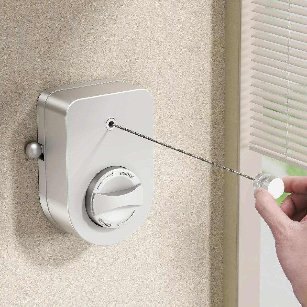 Solidchoice - Retractable Wall Dryer Clothesline voor Binnen en Buiten