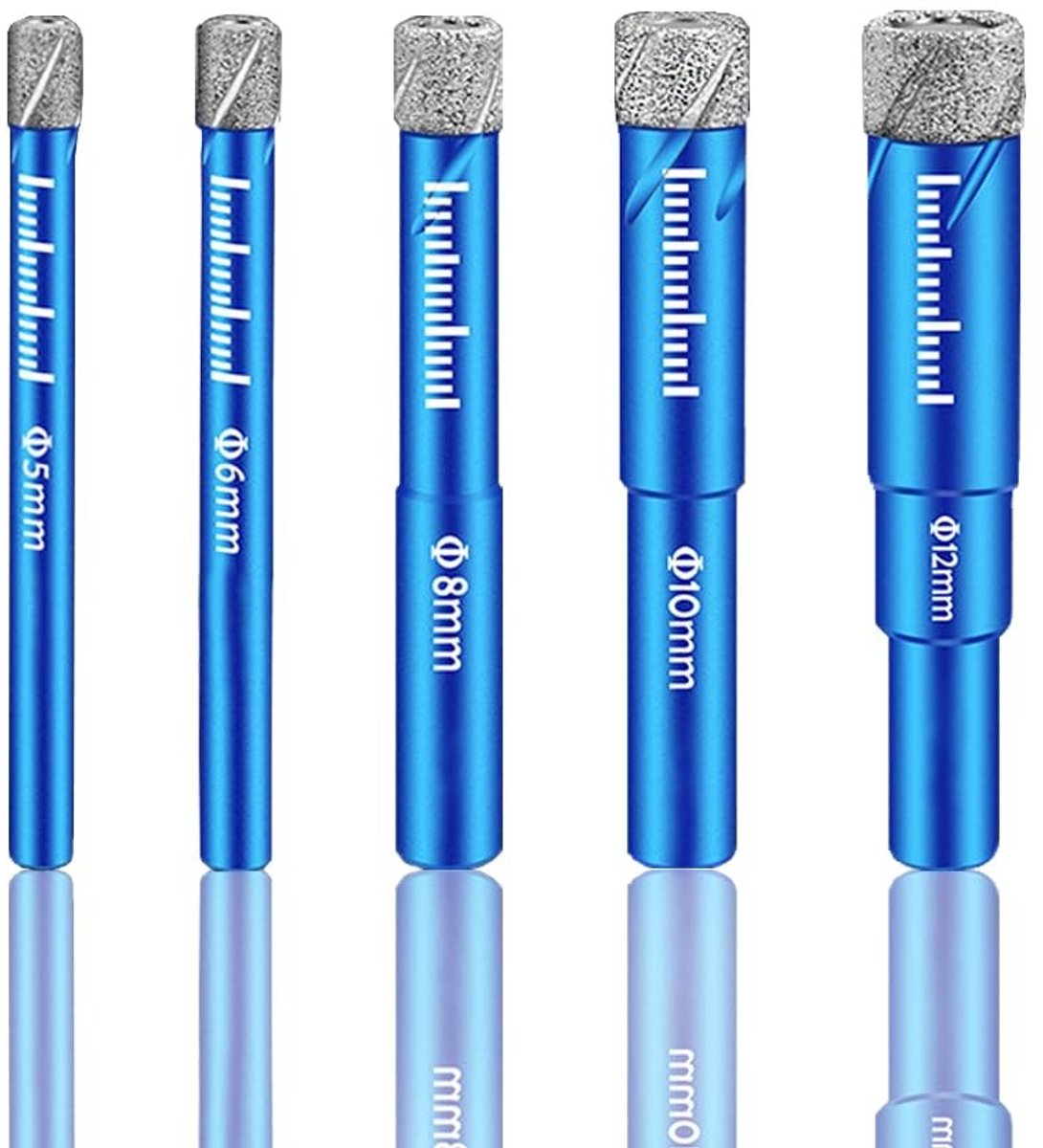 Solidchoice - 5 Delige Diamant Boorset voor Tegels en Glas