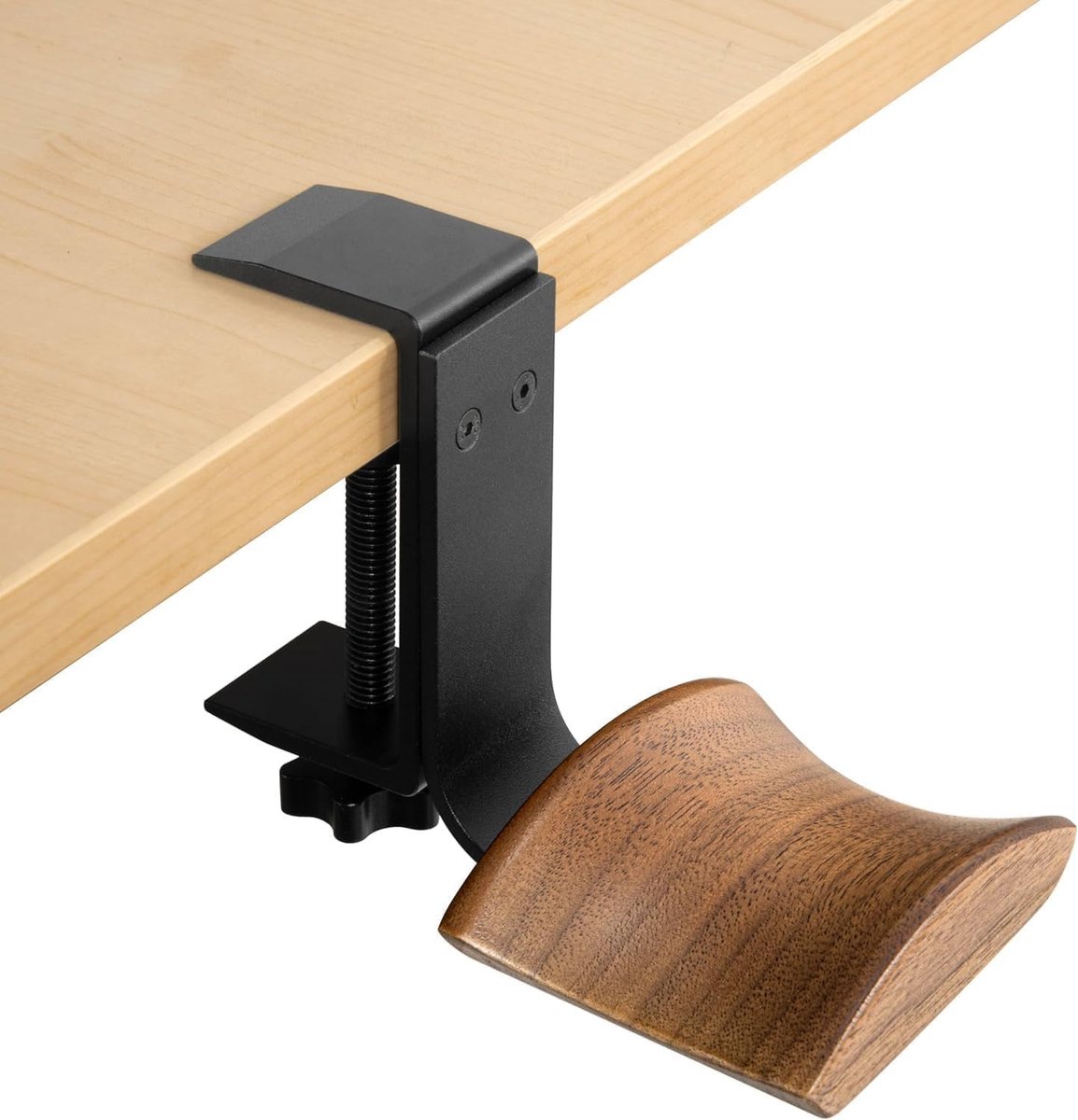 Solidchoice - Verstelbare Hoofdtelefoonhouder met Walnoot Houten Ondersteuning