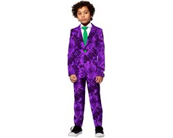OppoSuits Kids The Joker™ - Jongens Pak - Halloween Kostuum - Verkleedkleding - Batman DC Comics - Paars - Maat: EU 98/104