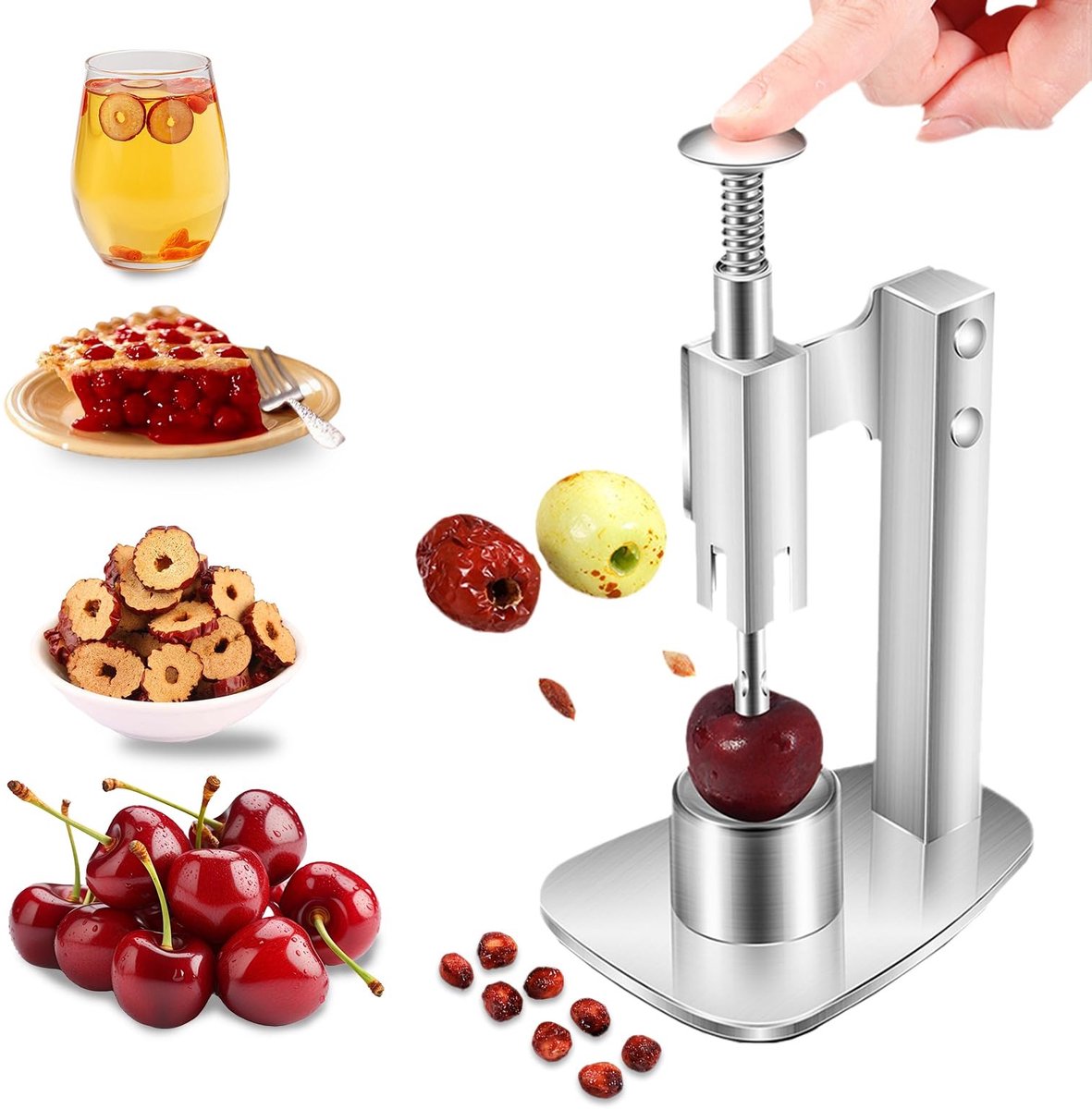 Solidchoice - Draagbare Kersenontpitter voor Snelle Fruitontpitten