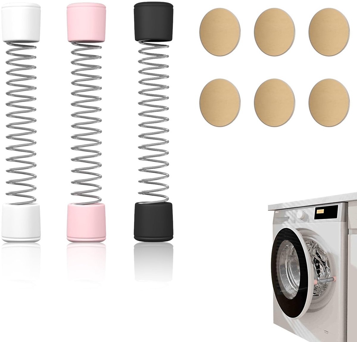 Solidchoice - Wasmachine Deurhouder met Magneten voor Voorladers