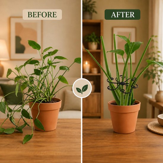 Pflantensteun set met bevestigingsclips voor Monstera en klimplanten — afbeelding 3