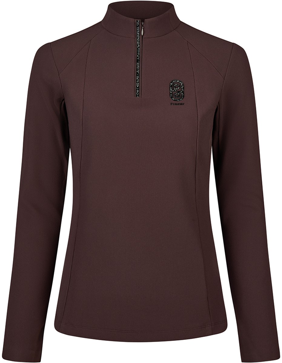 Pikeur Trainingsshirt Pikeur Selection Rip Donkerbruin - 42