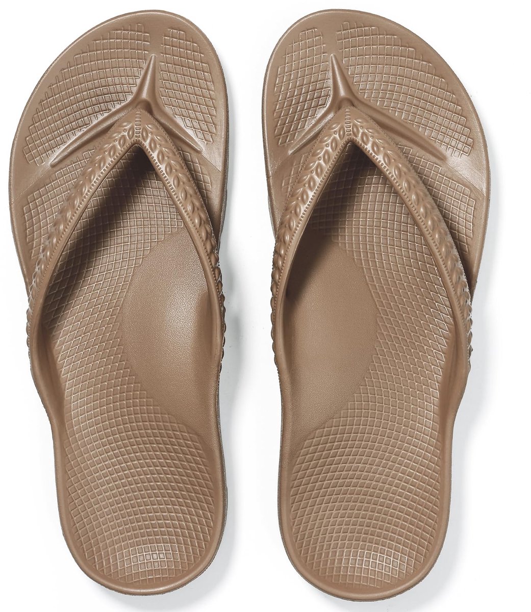 OLANLY - Ergonomic Flip-Flops - Dames Slippers - Anatomic Dames Slippers - Bruin