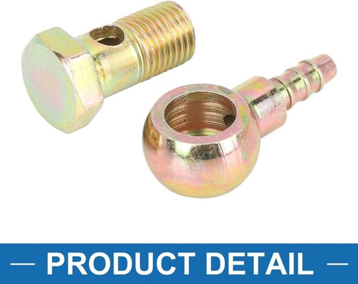 Banjo-buisschroefverbinding 14 mm - Afdichtingsset - Banjo-bouten - Motorfiets/auto - Metaal - Lange levensduur - Banjo-armatuur