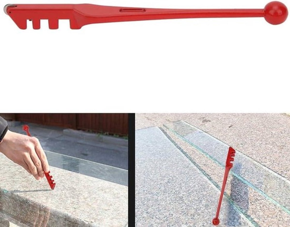 Glassnijder - Tegeltangen - Premium Hardmetalen Snijwielen - Comfort Handgreep - Snijgereedschap - Staallegering Hardware Hand - Gebrandschilderd Glas - Geschikt voor Glas en Tegels - Blauw - Allecta