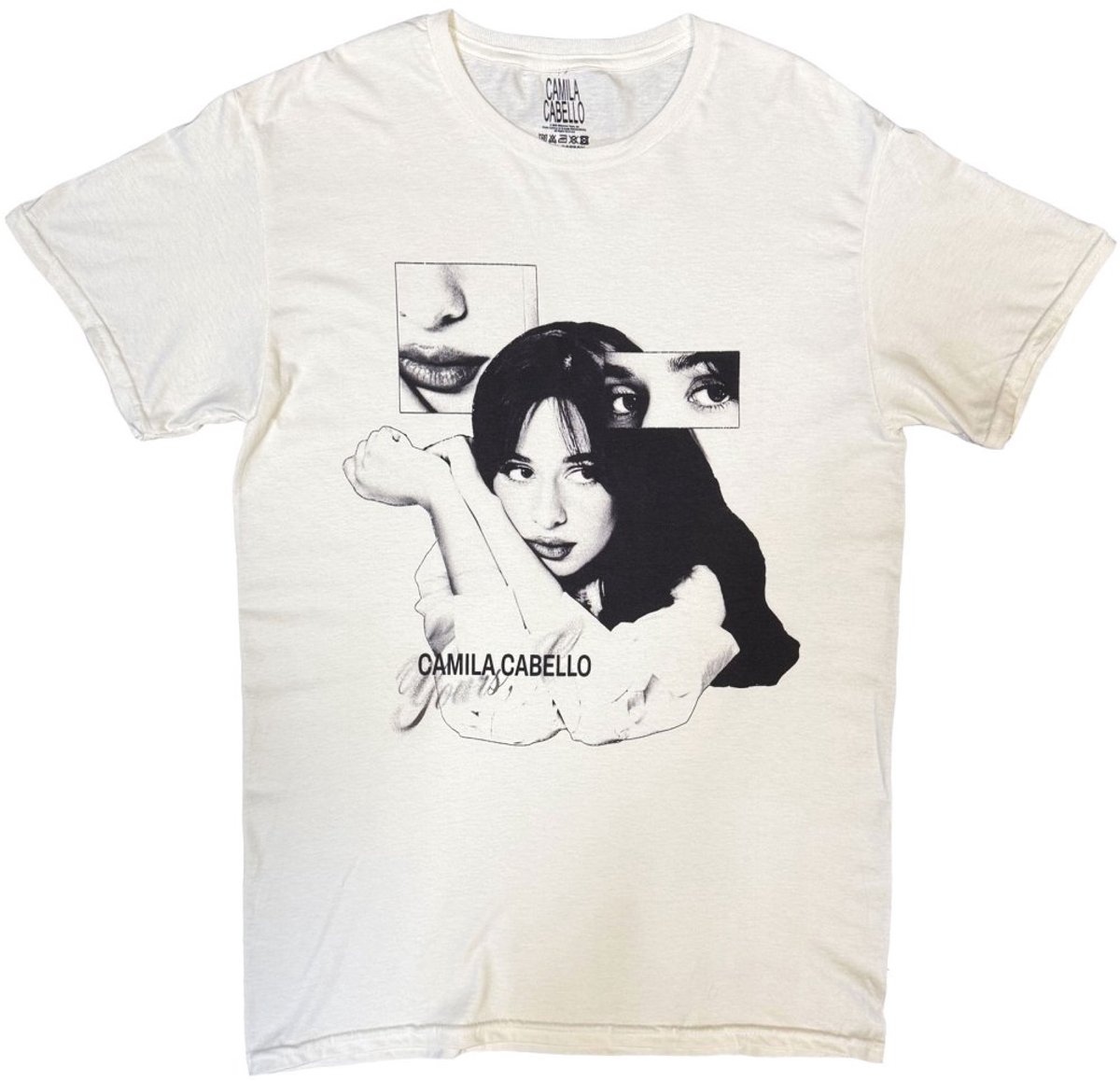 Camila Cabello - Collage Heren Tshirt - M - Wit